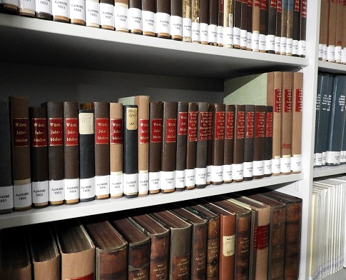 Historische Bücher in der Bibliothek des Statistischen Landesamtes